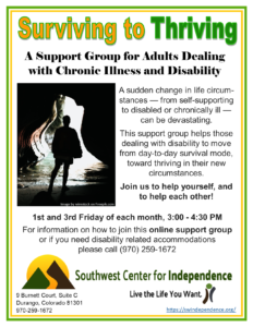 Green and yellow flyer advertising the group